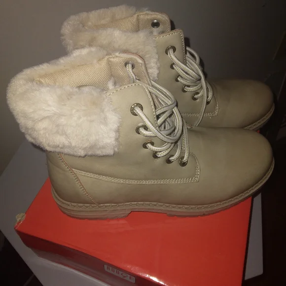 New- Stone color winter boots (New) - Picture 2 of 4